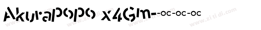 Akurapopo x4Gm字体转换